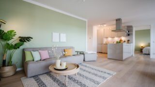 Wohnzimmer Küche Musterwohnung