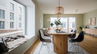 Musterhaus farbige Wände Home Staging Musterwohnung