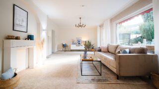 Home Staging Wohnzimmer geerbtes Haus