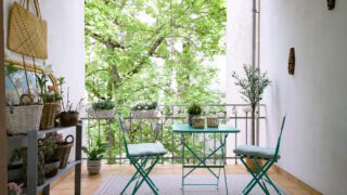 Balkon Staging bewohnte Immobilie