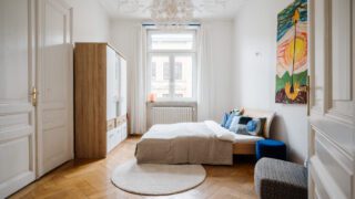 Schlafzimmer Staging bewohnte Immobilie