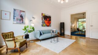 Wohnzimmer Staging bewohnte Immobilie