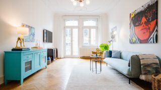 Wohnzimmer Staging bewohnt